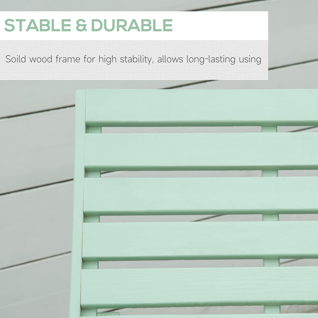 Outsunny Wooden Folding Chaise Lounge, Outdoor Chaise Lounge Chair, Garden Reclining Tanning Chair with 4 Adjustable Back Soft Cushions, White