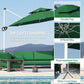 Outsunny 10 FT Cantilever Patio Umbrella with 360Â° Rotation & Adjustable Height, Cross Base, Crank and Tilt, Dark Green