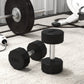Soozier 2 x 15lbs Dumbbells Set with Non-Slip Grip, Rubber Covered Weights for Men Women Home Gym Workout