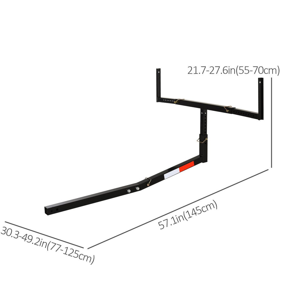 Soozier Suspended Truck Bed Extender with Adjustable Width and Height For Ladder, Rack, Canoe, Kayak, Long Pipes and Lumber