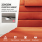 Outsunny 2PCs Patio Chaise Lounge Cushions, Foldable Lounge Chair Cushion, UPF50+ 230gsm Olefin, 80" x 26", Wine Red