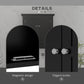 kleankin Bathroom Cabinet, Medicine Cabinet, Over Toilet Storage Cabinet with Adjustable Shelves for Entryway, Black