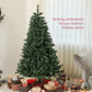 HOMCOM 6ft Artificial Christmas Trees with Auto Open and Steel Base, Green