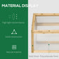 Outsunny Wooden Cold Frame Greenhouse Garden Portable Raised Planter with Openable Top for Indoor, Outdoor, Flowers, Vegetables, Plants, 35.5" x 20.5" x 19.5", Natural Wood