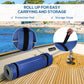 HOMCOM 10' x 5' Roll-Up Pool Float Pad for Lakes, Oceans, & Pools, Water Mat for Playing, Relaxing & Recreation, Yellow