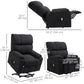 HOMCOM Lift Chair for Seniors, Microfibre Upholstered Electric Recliner Chair with Remote, Quick Assembly, Grey