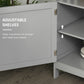 HOMCOM Wooden Console Table with Open Shelf and 2 layers Cabinet  Kitchen Furniture