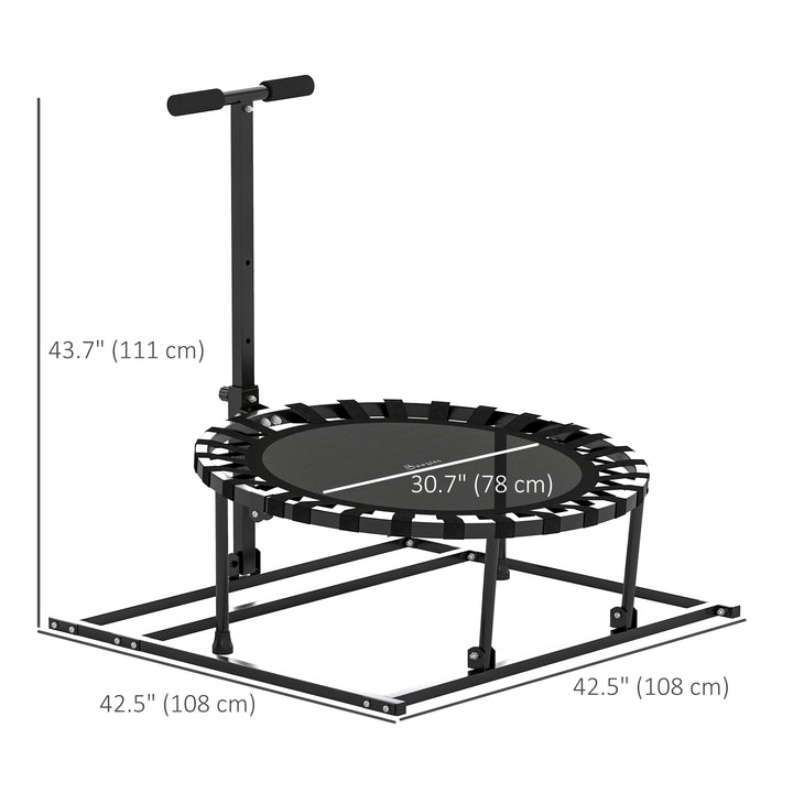 Soozier 2-in-1 38" Rebounder Trampoline for Adult, 8-Angle Adjustable Baseball Volleyball Soccer Rebounder Fitness Trampoline
