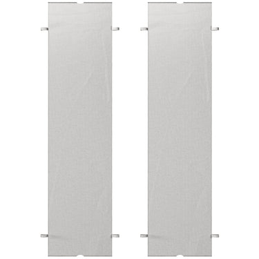 Outsunny 2 Pcs UV Protection Pergola Replacement Canopy, Pergola Shade Cover, Easy to Install, for 10' x 10' Pergola, Light Grey