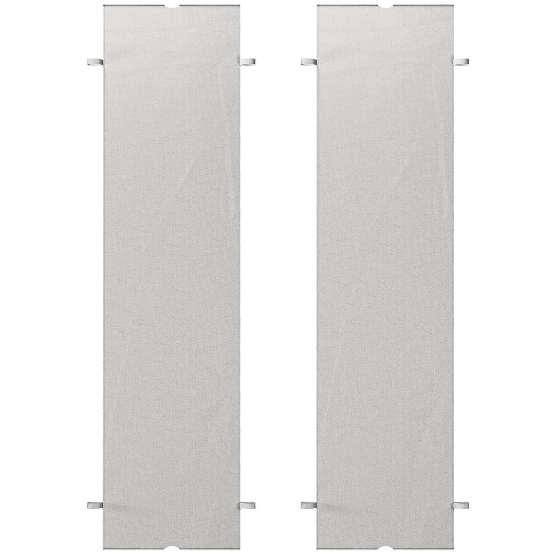 Outsunny 2 Pcs UV Protection Pergola Replacement Canopy, Pergola Shade Cover, Easy to Install, for 10' x 10' Pergola, Light Grey