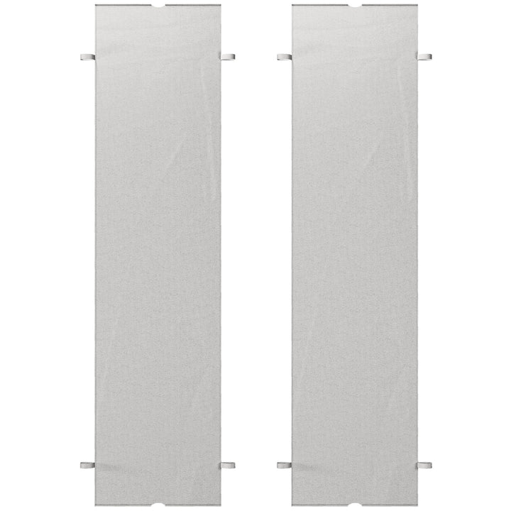 Outsunny 2 Pcs UV Protection Pergola Replacement Canopy, Pergola Shade Cover, Easy to Install, for 10' x 10' Pergola, Light Grey