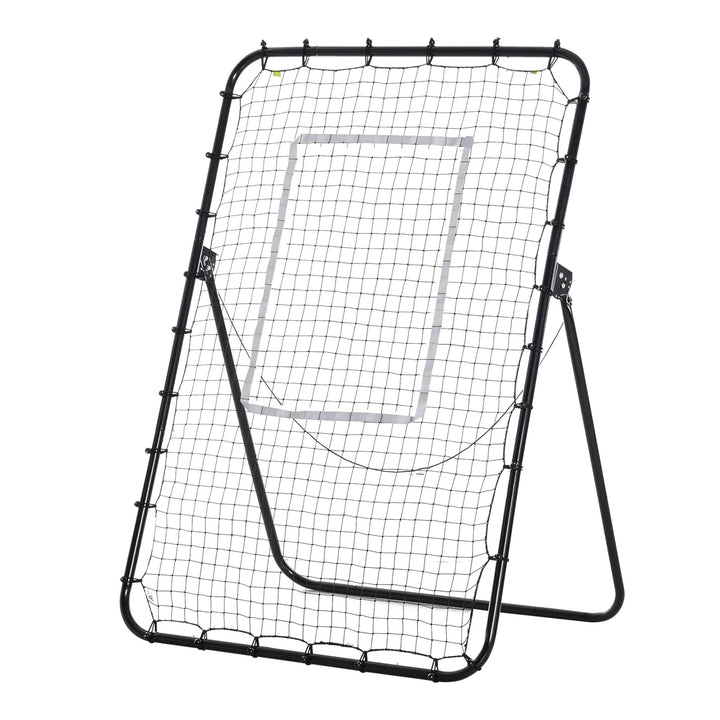 Soozier Volleyball Rebounder Net, Angles Adjustable Soccer Rebounder, Lacrosse Baseball Volleyball Training Equipment Aid