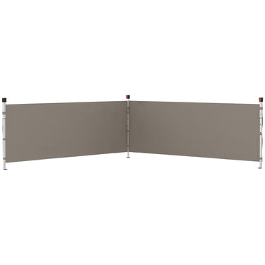 Outsunny Canopy Sidewalls for 10' x 10' or 10' x 20' Pop up Canopy, 2 PCS Canopy Half Walls Only, Grey