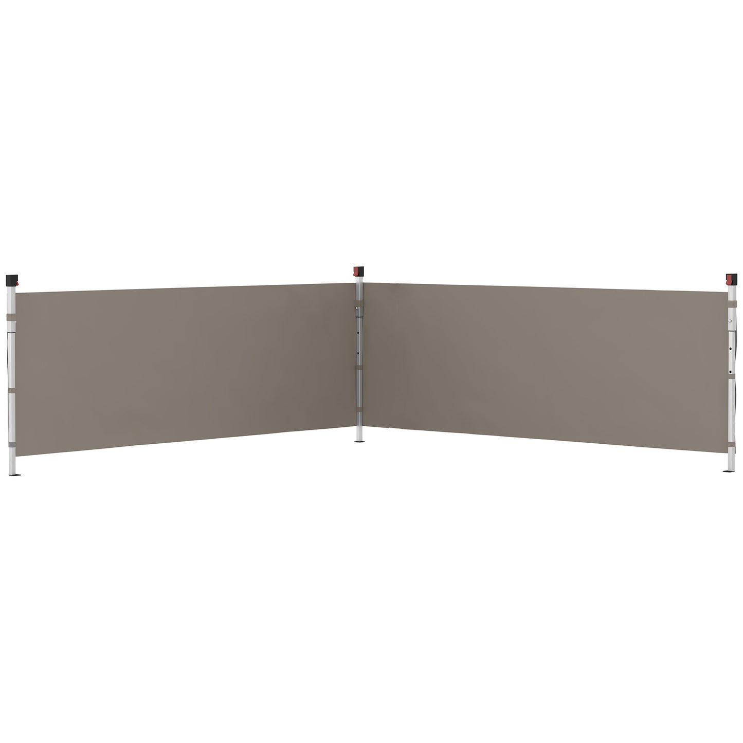 Outsunny Canopy Sidewalls for 10' x 10' or 10' x 20' Pop up Canopy, 2 PCS Canopy Half Walls Only, Grey