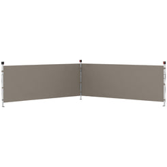 Outsunny Canopy Sidewalls for 10' x 10' or 10' x 20' Pop up Canopy, 2 PCS Canopy Half Walls Only, Grey