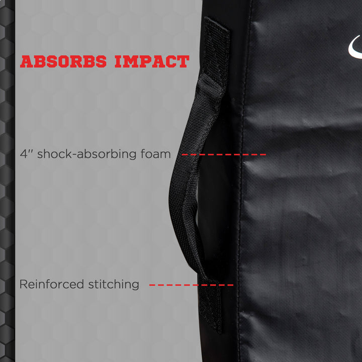Soozier Boxing Pad, Kick Shield, Curved Muay Thai Kicking Pad, Great for MMA, Taekwondo, Krav Maga, Martial Arts, Karate