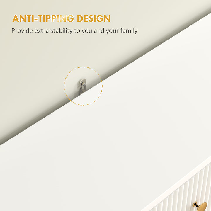 HOMCOM Narrow Shoe Storage Cabinet with Wave-like Panels and Adjustable Shelves for 12 Pairs of Shoes, Black