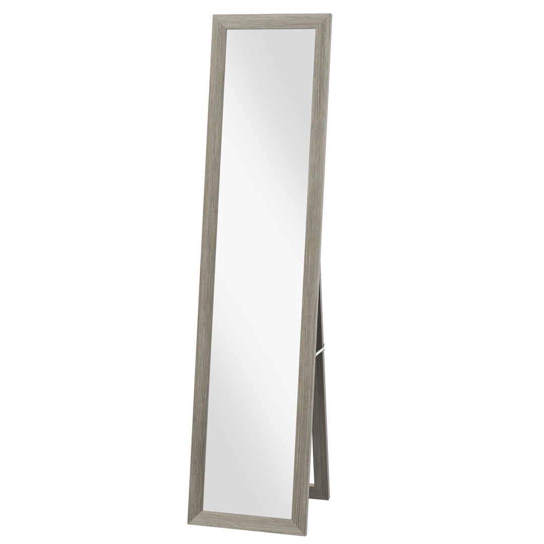 HOMCOM 15" x 62" Full Length Mirror for Bedroom, Free Standing Dressing Mirror, Wall Mirror for Living Room, Grey