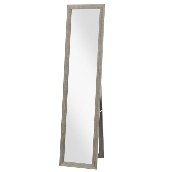 HOMCOM 15" x 62" Full Length Mirror for Bedroom, Free Standing Dressing Mirror, Wall Mirror for Living Room, Grey