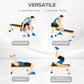 Soozier Multipurpose Workout Bench Flat Barbell Bench Weight Lifting Equipment Home Gym Utility Board