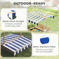 Outsunny Kids Wooden Sandbox Outdoor Backyard Playset Children Play Station w/ Adjustable Canopy & Convertible Bench Sand for 3-7 Years Old