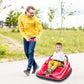 Aosom 12V Kids Bumper Car, 360Â° Rotation Electric Ride On Car, Twins Motor Battery Powered Toy, w/ Parent Remote Control, Safety Belt, Colorful LED Lights,, Red