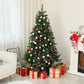 HOMCOM 6ft Artificial Christmas Trees with Auto Open and Steel Base, Green