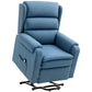 HOMCOM Lift Chair for Elderly, Power Chair Recliner with Footrest, Remote Control, Side Pockets for Living Room, Grey