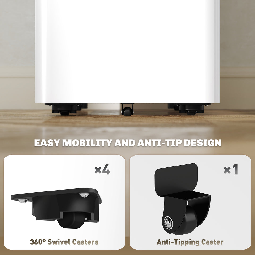 Vinsetto 3 Drawer Filing Cabinet, Lockable Steel Office Storage Cabinet with Hanging Bar for Letter, A4, Legal Files, White