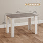HOMCOM Kitchen Table for 4-6 People, Dining Table with Wood Effect for Dining Room, Oak