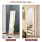 HOMCOM Full Length Mirror for Bedroom, Free Standing Dressing Mirror, Wall Mirror with Wood Frame, 15" x 61", Black
