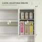 HOMCOM 71" Modern Buffet with Hutch, Standing Kitchen Hutch with Storage Cabinets, Drawer, Open Space with Microwave Stand, White