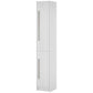 HOMCOM Freestanding Tall Bathroom Storage Cabinet with Adjustable Shelves, Bathroom Organizer, Black Wood Grain