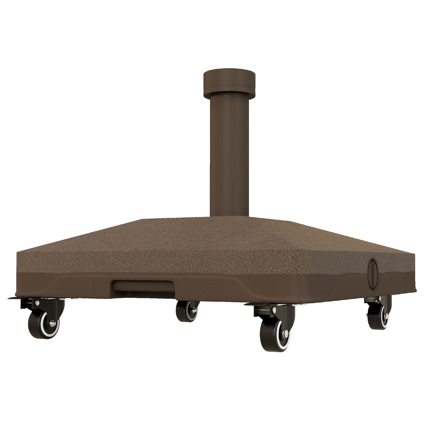 Outsunny Square Parasol Base Portable Umbrella Stand Weights for Cantilever Banana Parasol with Wheels, Water or Sand Filled, for Î¦0.75'', Î¦1.5'' Poles, Black