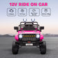 Qaba 12V Ride on Truck, Electric Car for Kids with Remote Control, Suspension, 3 Speeds, USB Music Headlights, Dark Blue
