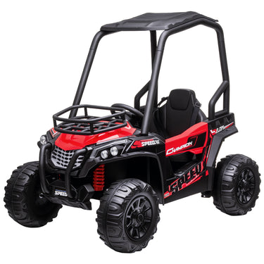 Aosom Kids Ride On Car 12V Battery-powered Electric Off-road UTV Toy 1.8-3.7 mph with High Roof Parental Remote Control Music Lights MP3 Suspension Wheels for 37-96 months