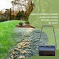 Outsunny 22" Push/Tow Behind Lawn Roller, Heavy Duty Sod Drum Roller Filled with 12 Gal Water/Sand, Grass Flattener for Yard, Patio, Park, Black