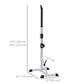 Soozier 2-Piece Barbell Rack, 53.5"-69.3" Height Adjustable Squat Rack Bench Press Rack, 440LBS Capacity