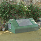 Outsunny 71" x 55" x 32" Mini Greenhouse Portable Hot House for Plants with 2 Large Windows and Ground Nails for Outdoor, Indoor, Garden, Gardening Kit, Green