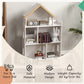 Qaba Toy Storage Organizer Cabinet, 3-Tier Kids Bookshelf for Playroom, Kids Room, Nursery, Kindergarten, White