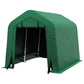 Outsunny 8' x 6' Carport with Sidewalls and Roll-up Door, Outdoor Storage Shelter for Motorcycle and Car, Grey