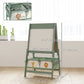 Qaba Art Easel for Kids, Double-Sided Whiteboard & Chalkboard with Paper Roll, 2 Storage Boxes, Gift for Boys, Girls, Pink