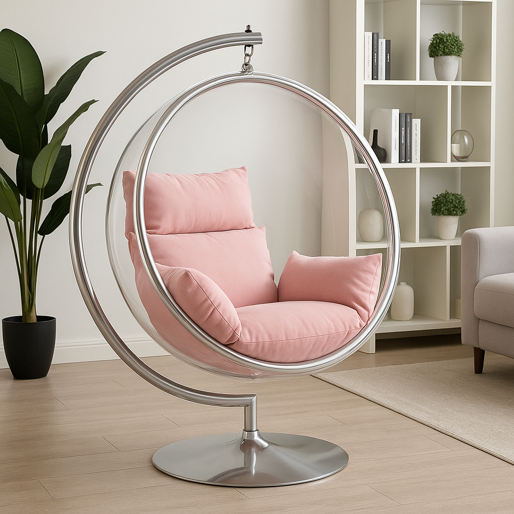 Aerylo Hammocks Golden Outdoor Acrylic Egg Hanging Chair Swings