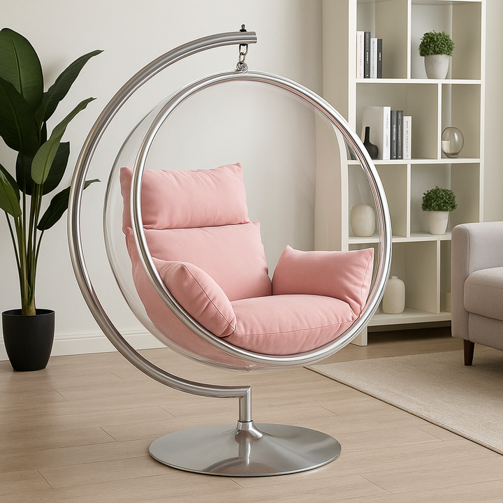 Aerylo Hammocks Golden Outdoor Acrylic Egg Hanging Chair Swings