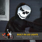 HOMCOM 6' Long Halloween Grim Reaper Flaming Motorcycle Outdoor LED Lighted Airblown Inflatable Decoration Holiday Seaon Garden Lawn Decor