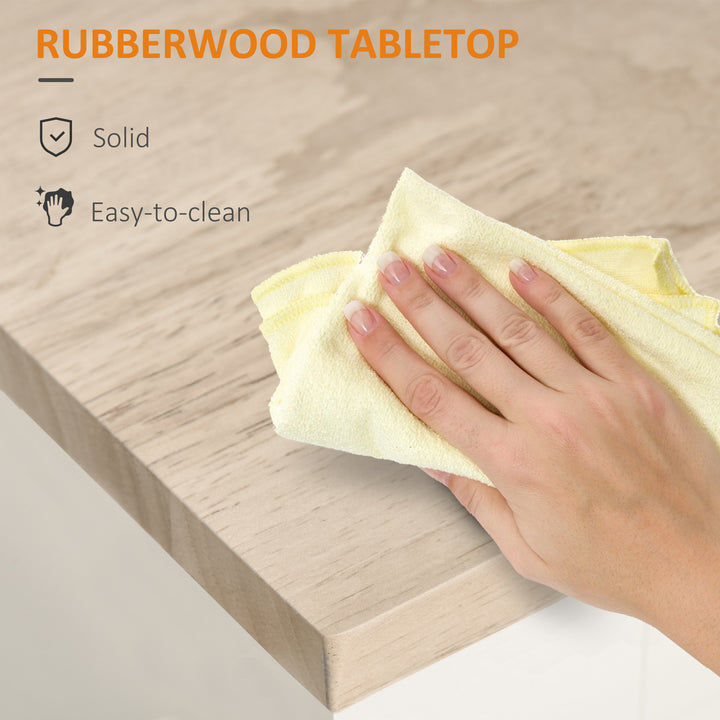 HOMCOM Rolling Kitchen Island Cart with Wood Top, Enough Storage Drawer Space with Towel Bar Rack Shelves, Portable Kitchen Utility Serving Cart Trolley on Wheels, Black