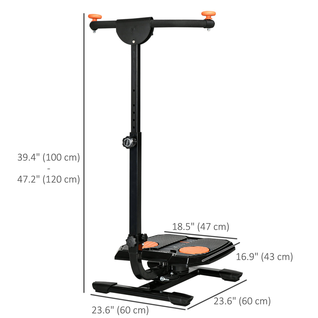 Soozier Foldable Ab Twister Board for Waist Trimming, Ab Waist Sculptor Workout Equipment wirh Screen Showing Time, Calories