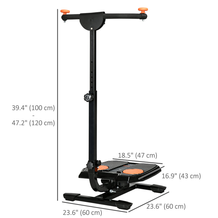 Soozier Foldable Ab Twister Board for Waist Trimming, Ab Waist Sculptor Workout Equipment wirh Screen Showing Time, Calories