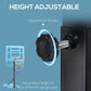 HOMCOM 51"-64" Height Adjustable Basketball System Poolside Hoop Stand Portable with Wheels