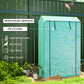 Outsunny Mini Greenhouse with 3 Tier Shelves, 3 Roll-Up Doors for Indoor Outdoor, Green